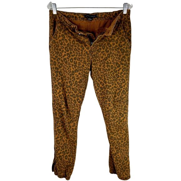 Sanctuary x Anthropologie Leopard Print Corduroy Jogger Pants Small - Picture 12 of 12